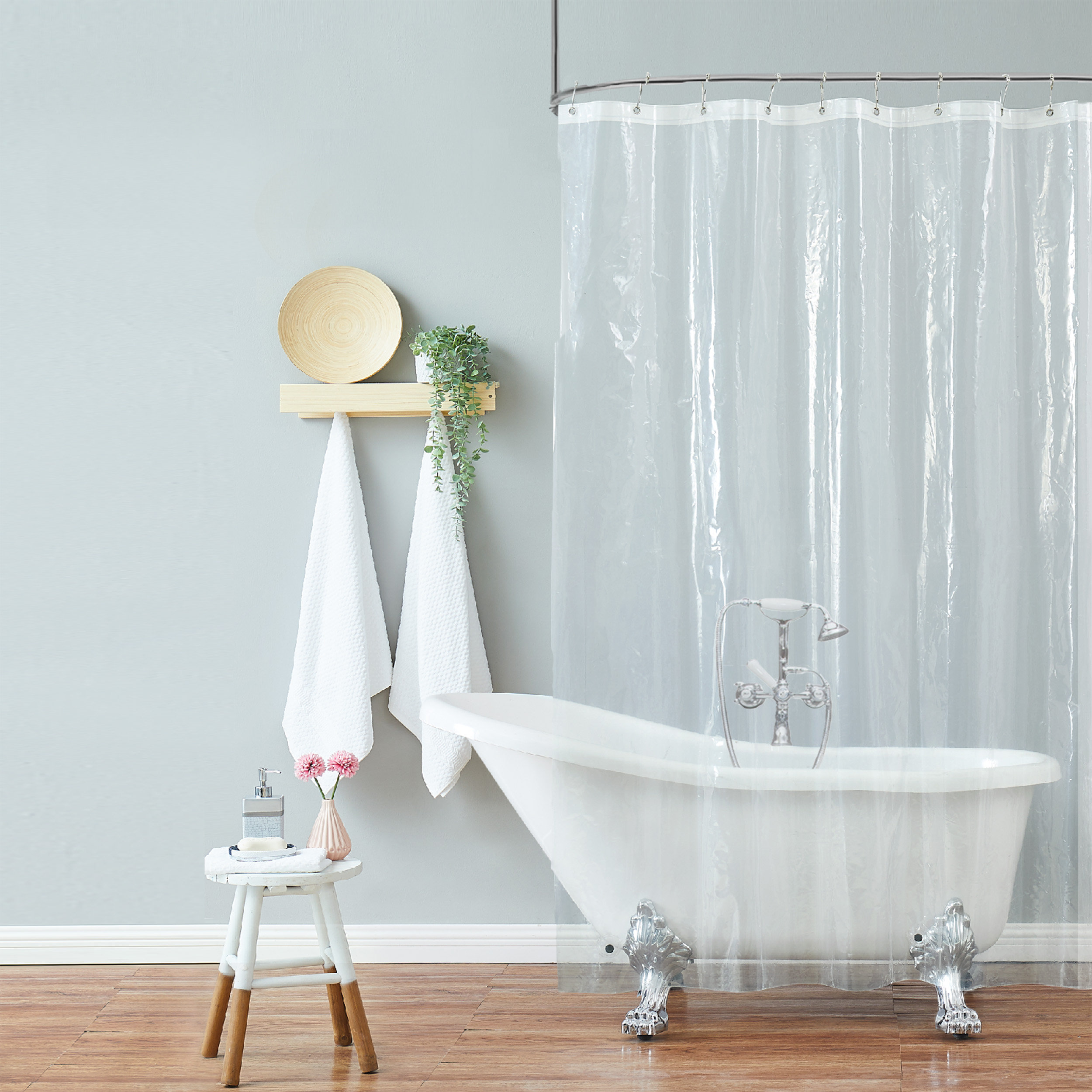 Laura Ashley 8 Gauge Peva Shower Curtain Liner And Reviews Wayfair