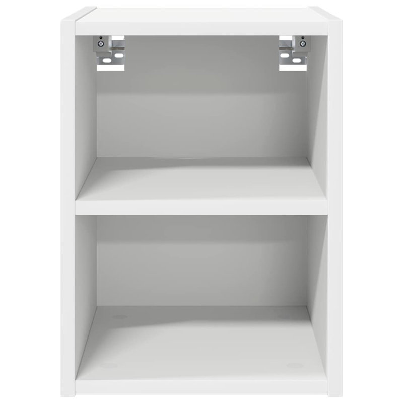 Vidaxl Hanging Cabinet With Storage Riga Black Oak 30 X 29.5 X 40 Cm, White, 40cm H x 30cm W x 29.5cm D