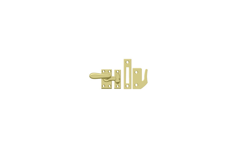 Hardware, 2" H x 1.9 W x 2" D, Polished Brass