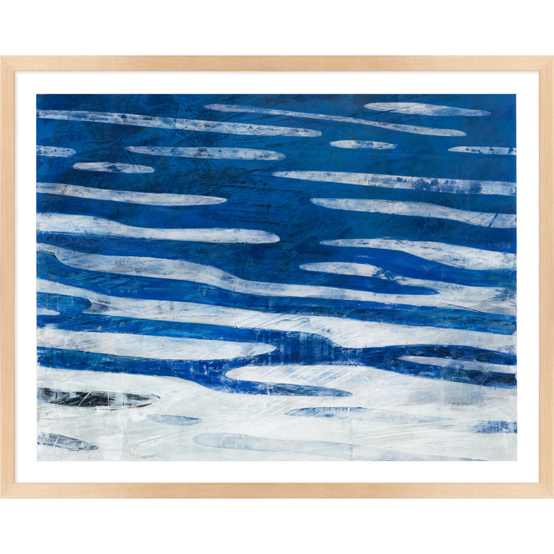 River 1 Painting by Ivo Stoyanov, Maple Wood, 30" H x 38" W x 1.25" D
