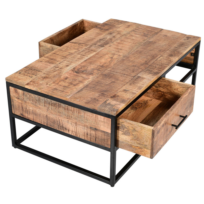 Sylvia Sled Coffee Table with Storage