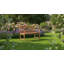 Solid Wood Acacia Outdoor Bench