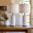 24"modern White Ceramic Table Lamp,suitable For Corridors,living Rooms,bedrooms And Offices