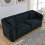 3-Seater + 3-Seater Combination Sofa.Velvet Black-91353505