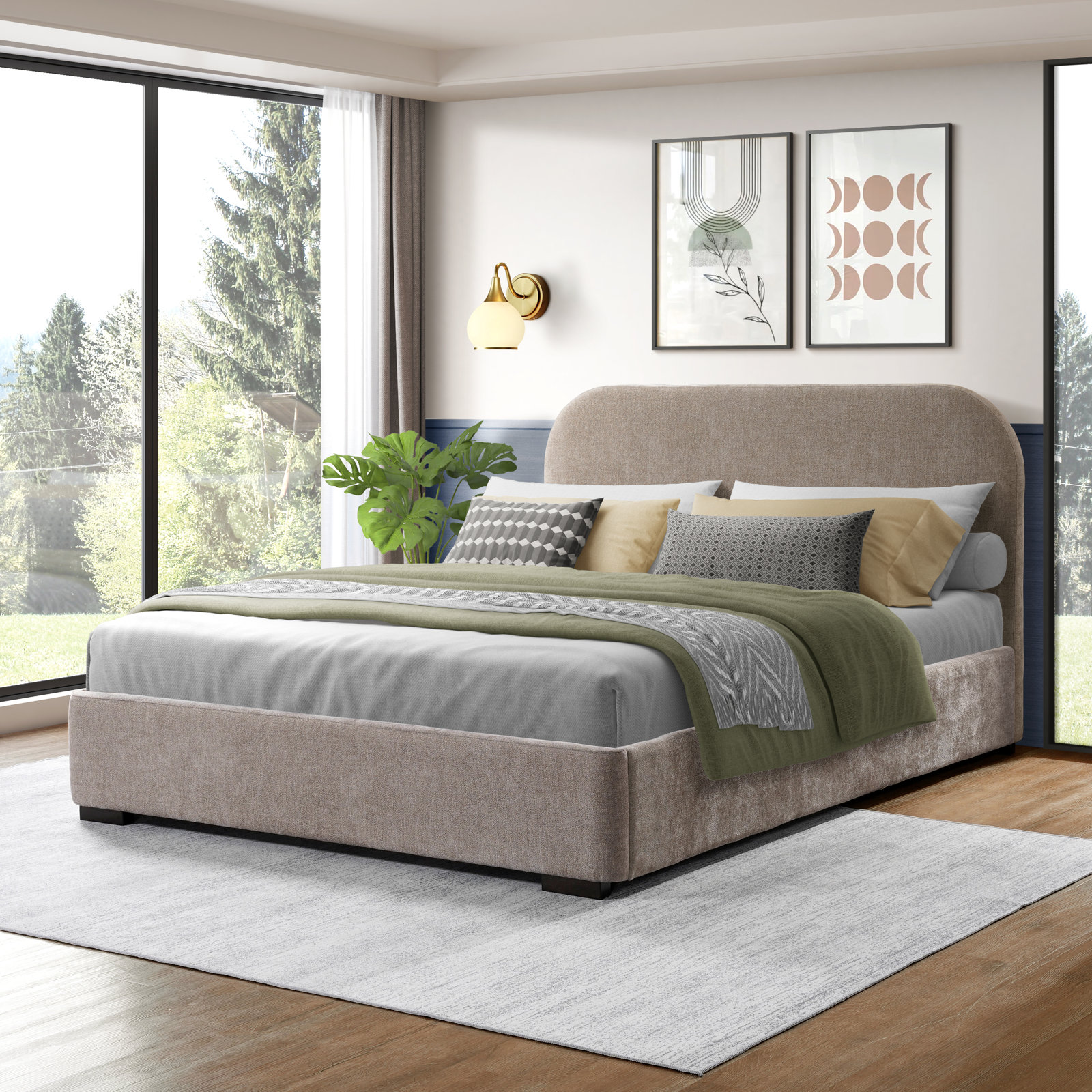 Reigen Platform Bed, Full, Driftwood