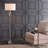 Millom 62'' Polished Nickel Traditional Floor Lamp