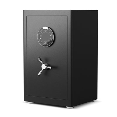 2.0 Cu Ft Home Safe With Heavy-duty Steel Make, Document Bag, Digital Keypad, 3 Unlocking Options, Dual Alarm, Silent Mode, 2 Adjustable Shelves Document, Schemes,