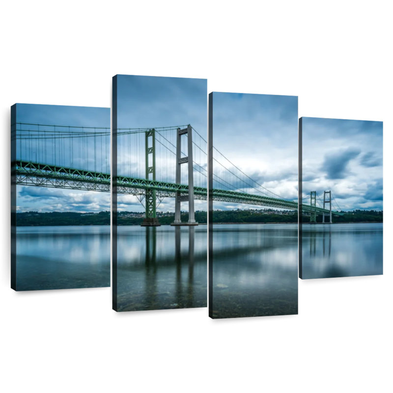 Lilie Cloudy Tacoma Narrows Bridge, 22" H x 36" W