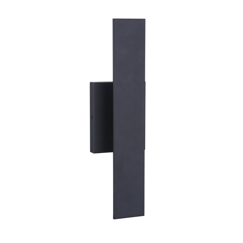 Brushed Aluminum Modern LED Wall Sconce with Clear Shade