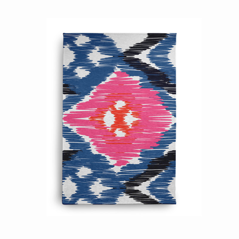 Chenille Ikat Indoor Rug, Rectangle 2' x 3'