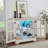 LED Curio Display Cabinet With Adjustable Shelves And Magnetic Closure, Retro Design For Showcasing Precious Possessions-550619350