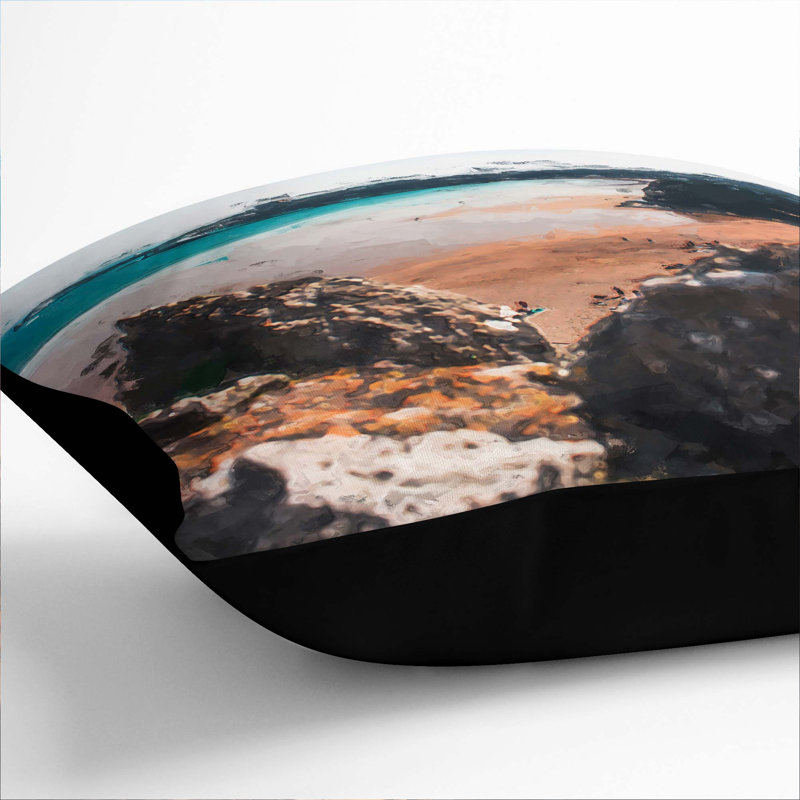 Square Cushion, 55cm H x 55cm W x 20cm D, Black