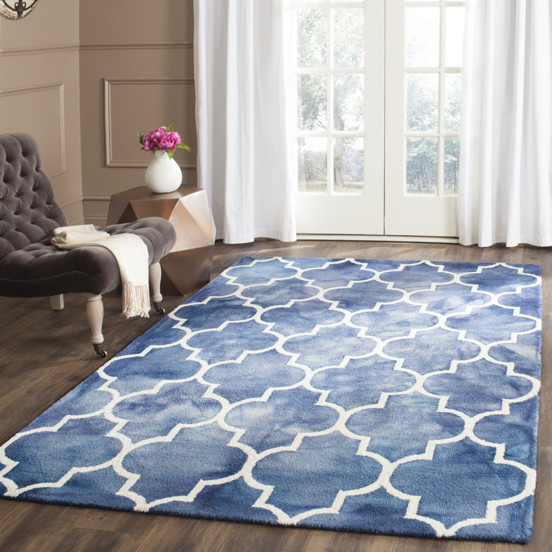 Berman Hand Tufted Wool Geometric Rug, Rectangle 6' x 9'