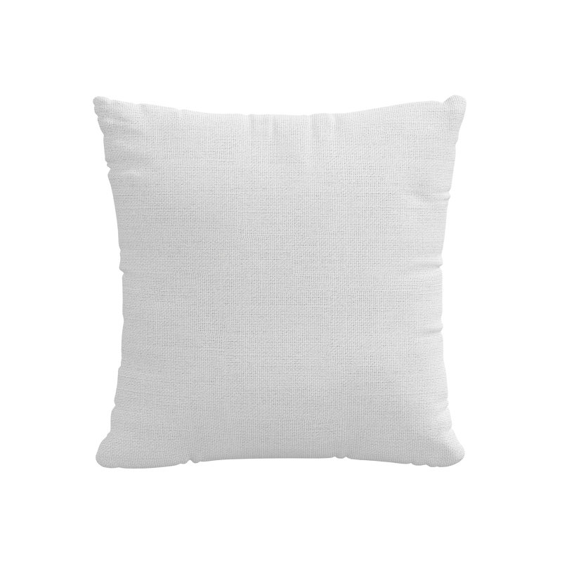 Coussin Crafted, Lin blanc duveteux, Plumes