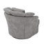 Chaises demi-tonneau en métal et chaises en demi-tonneau pivotantes avec accoudoirs rembourrés-866942146