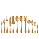 Vintage Pewter Flatware Set - 67 Pieces - Gold