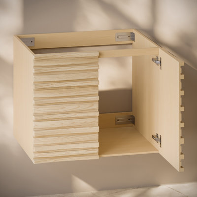 Armoire de salle de bain murale sans plateau 30 po Cascade en chêne naturel