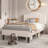 Twin Size Beige Teddy Fabric Upholstered Platform Bed Frame with Height-Adjustable Headboard, Noise-Free Storage Design, No Box Spring Needed-726183389-701565062