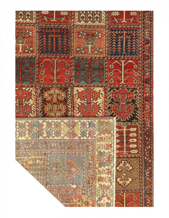 Fine Hand knotted Persian Vintage Bakhtiari 4'6"X 9'3"