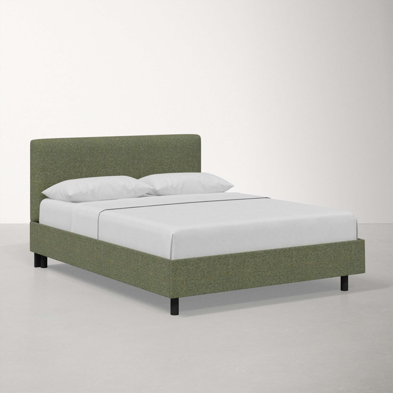 Eisley Upholstered Standard Bed, Queen, Luxe Velvet Emerald