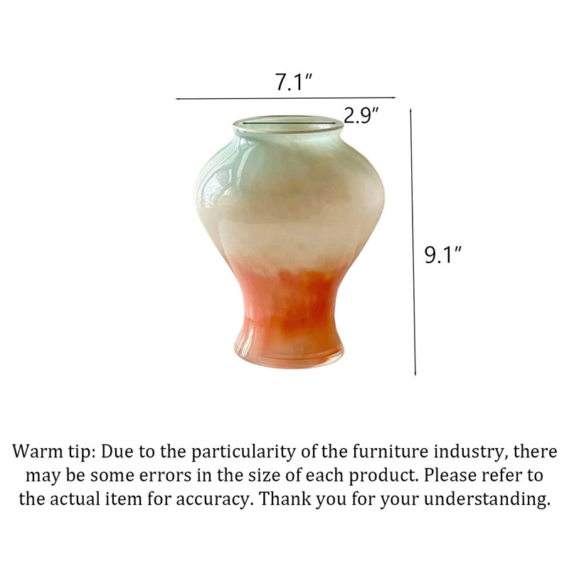 Vase en verre Curved