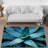 Non-Woven Soft Printed Rug with Abstract Geometric Design in Warm Earth Tones for an Inviting Home Decor Aesthetic-114334595