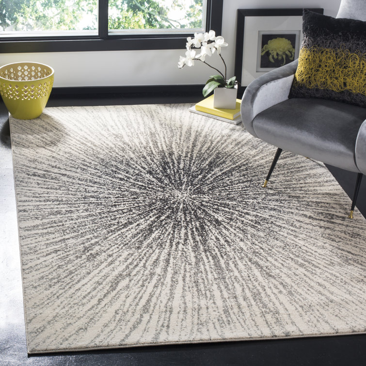Manassas Transitional Black/Ivory Rug
