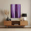 Art mural abstrait en métal violet 86-1225151445