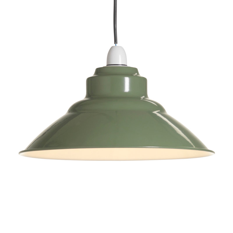 14cm H Metal Bowl Pendant Shade ( Screw On ), Grey