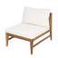 Ensemble de 2 chaises longues de patio modernes, bois d'acacia, style extérieur contemporain