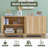 30.7"Mid Century 2-Door Accent Cabinet-1881652384