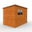Solid Wood Shiplap Pent Garden Shed-121676397