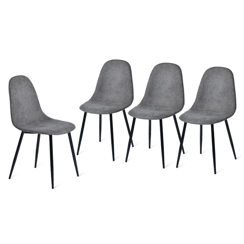 Harjovan 5-Pieces Compact Dining Table Set with Round Table Stylish Upholstered Chairs for Kitchen Dining Rooms or Breakfast Nook