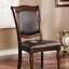 2pc Traditional Dining Room Furniture Chairs - Brown Cherry Solid Wood With Seat And Turned Legs Phenomenal In Cool