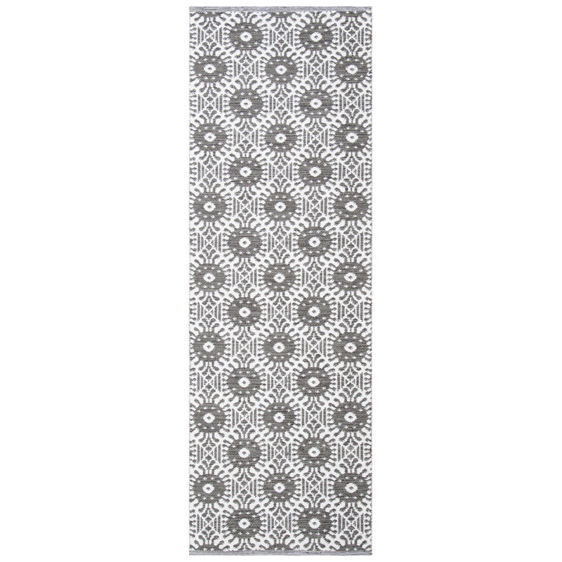 Tapis géométrique tissé à la main Clemence, Tapis de couloir 2 pi 3 po x 7 pi