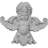 Angel 7.13'' H x 6.5'' W x 1.38'' D Urethane Onlay Scroll