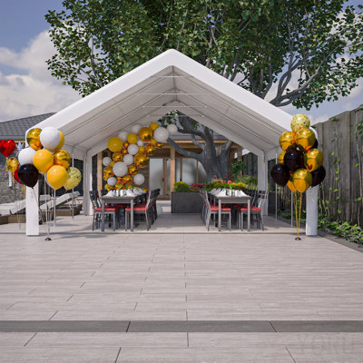 20x20 Ft Party Tent With 2 Storage Bags & Removable Sidewalls, Outdoor Canopy Gazebo For Carport Camping Garden Wedding Bbq Commercial