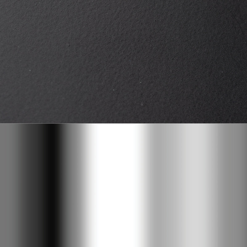 Lampe de fantaisie en métal Septum, Noir mat / Chrome