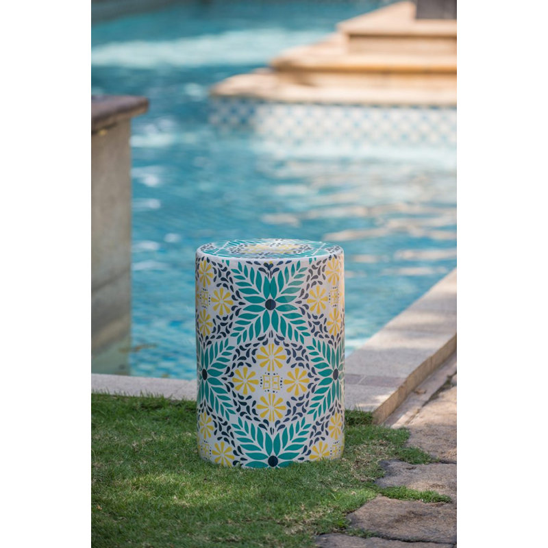 Tabouret de jardin 18 po en céramique