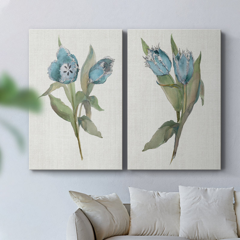 Toile tendue bleue I-Premium Gallery - prête à être accrochée