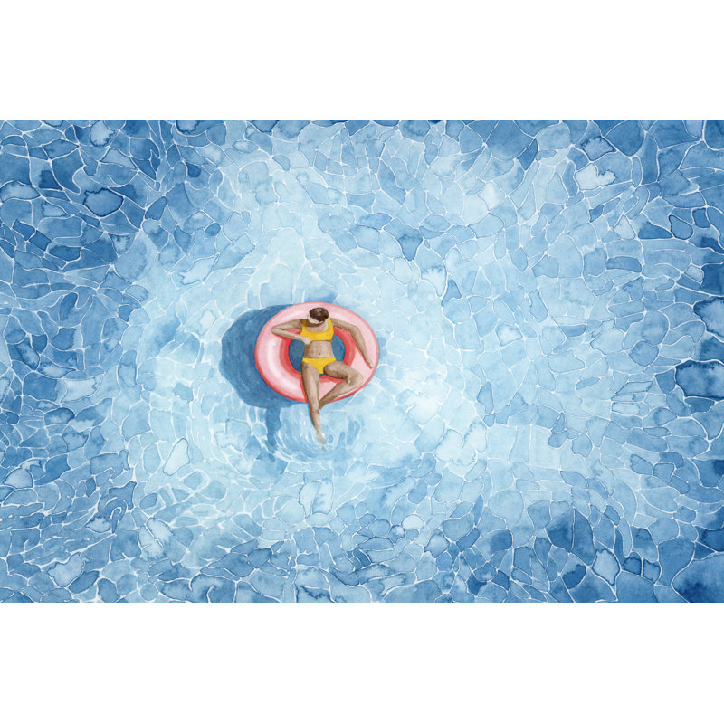 Floating I by Grace Popp - Wrapped Canvas Painting, 81cm H x 122cm W
