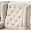 Chaise longue capitonnée à boutons, beige-1123550467