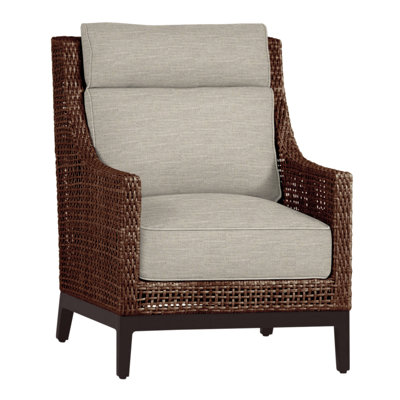 Peninsula Woven Lounge Chair - Mahogany/Chestnut
