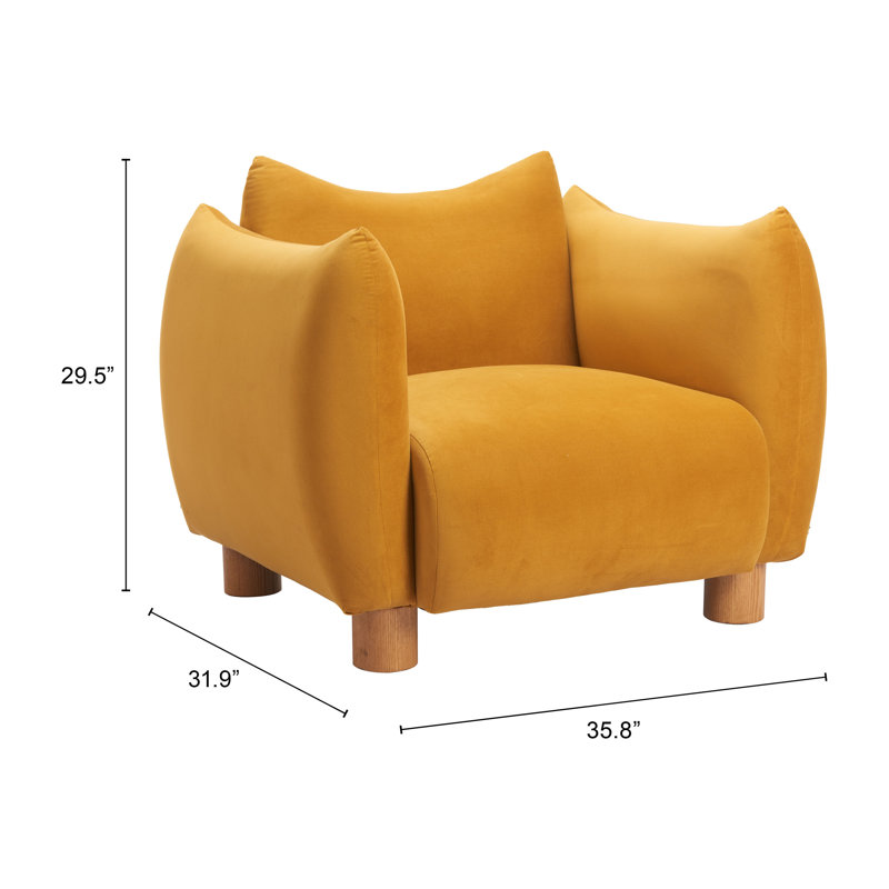 Chaise d'appoint rembourrée Modern