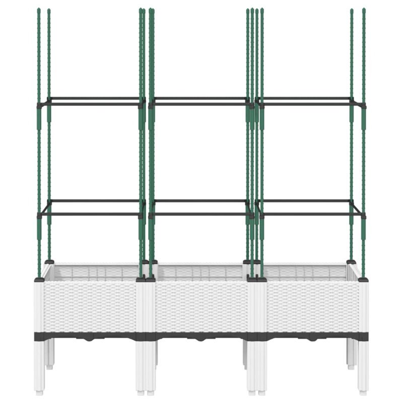 Aisatou Elevated Planter, White