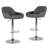 Ilmars Swivel Upholstered Faux Leather Adjustable Height Counter Stool
