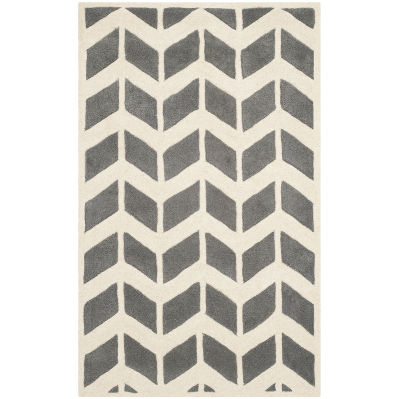 Chatham Hand Tufted Wool Chevron Rug, Rectangle 2' x 3'