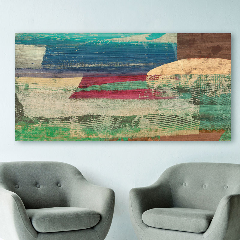 “Abstract: Early Morning On The Enchanted Lagoon” By Leonardo Bacci, 50cm H x 100cm W x 4cm D