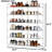 Bamboo White Multi-Tier Free Standing Stackable Shoe Rack for Entryway