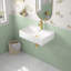 Turner 24" W x 16" D Vitreous China Rectangular Wall Mount Bathroom Vessel Sink with Overflow-103144515